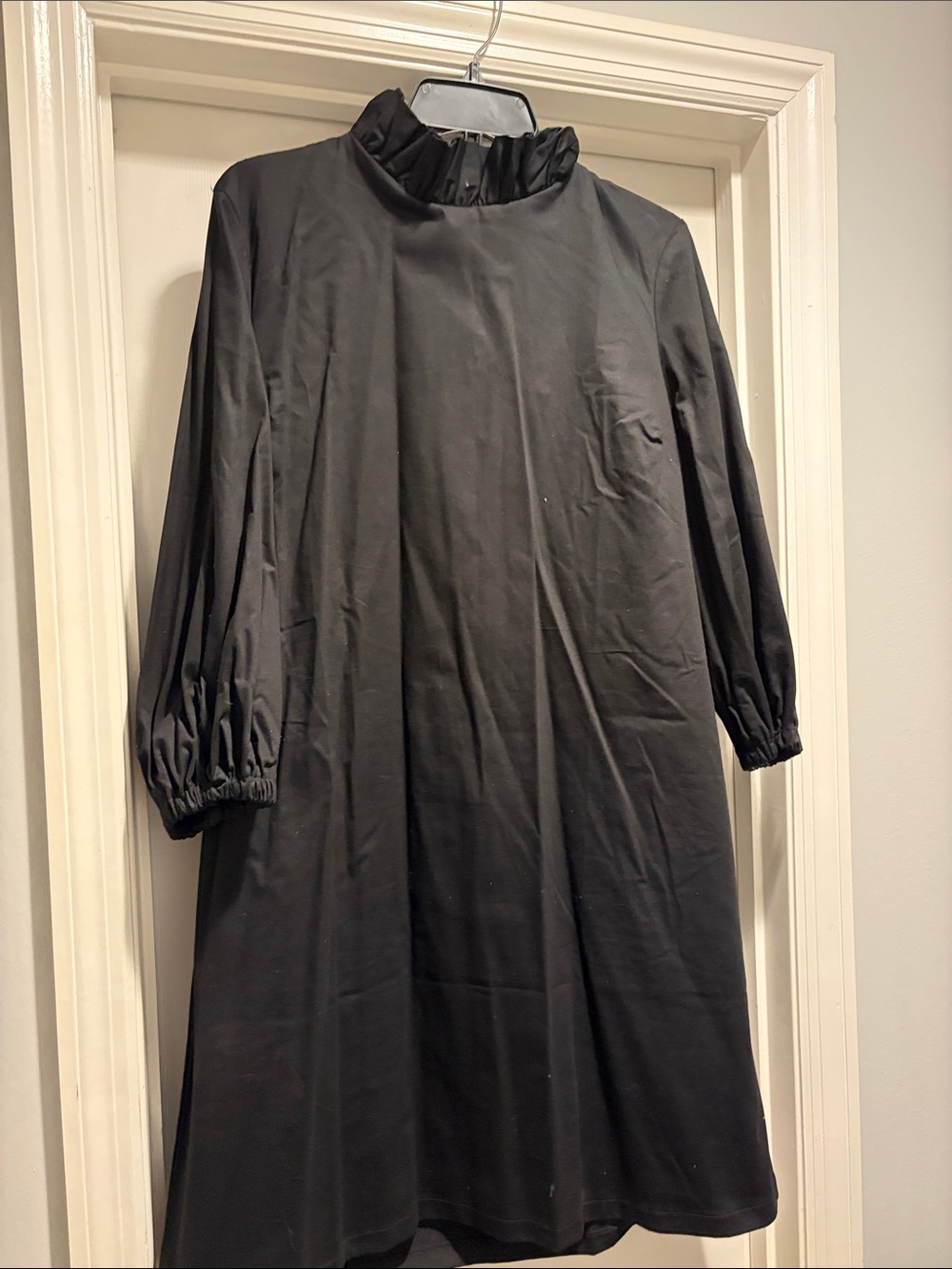 New York & Company Black Women's Top with Label Detail